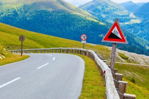 Alps road Stock Photos