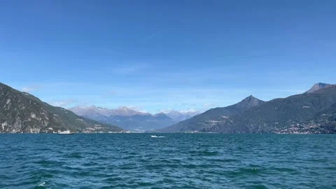 Alps seen from Lake Como Stock Footage 218124111