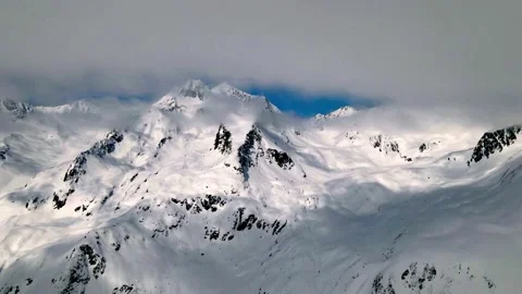 Alps | Short mountains and clouds timelapse Stock Footage 255726545