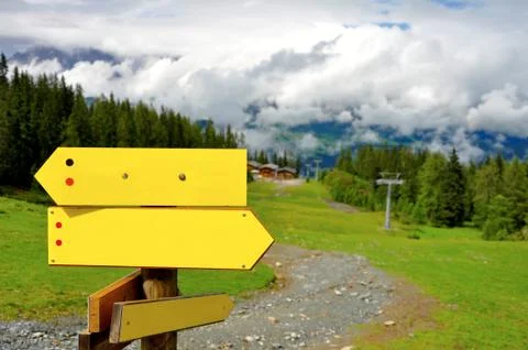 Alps signs Stock Photos