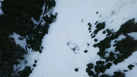 Alps Snow forest winter 2 Stock Footage 88355958