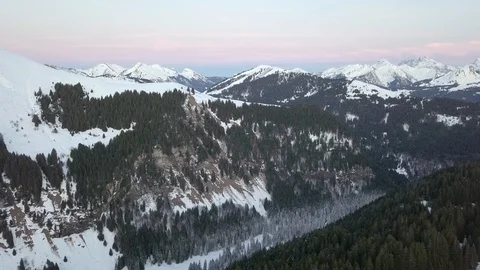 Alps Snow forest winter 3 Stock Footage 88378299