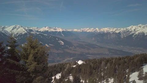 Alps Snow Mountains Video stock 105281497