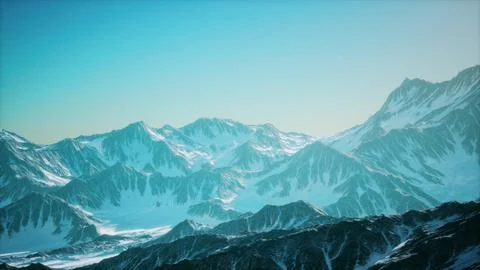 The Alps from the Titlis Peak Stock Illustration