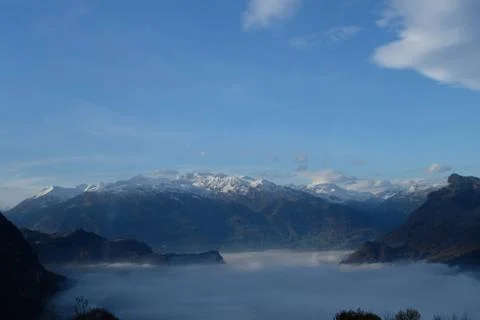 Alps-View Vaduz Stock Photos