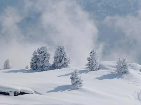 Alps in winter Stock Photos
