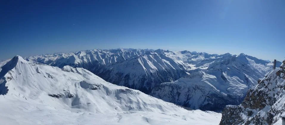 Alps in winter Stock Photos
