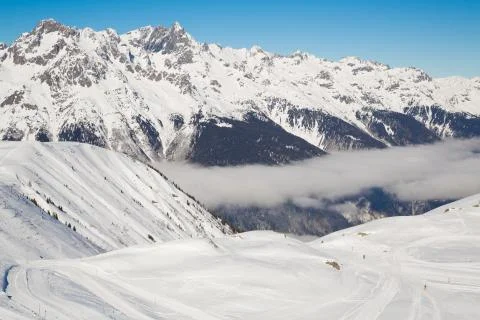 Alps in winter Stock Photos