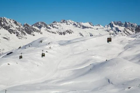 Alps in winter Stock Photos