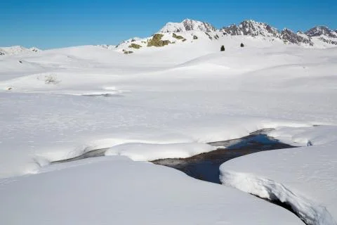 Alps in winter Stock Photos