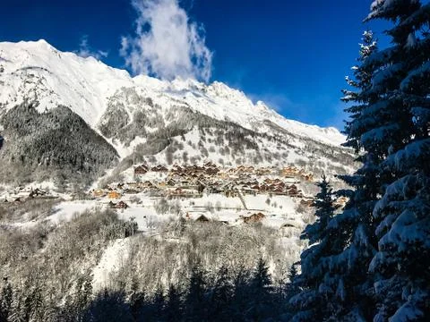 Alps in winter Stock Photos