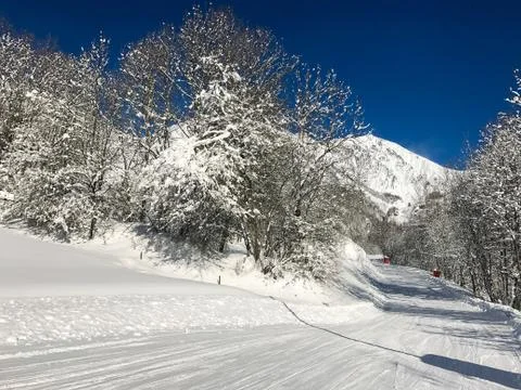 Alps in winter Stock Photos