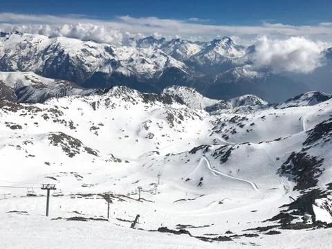 Alps in winter Stock Photos