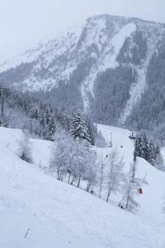 Alps in winter Foto stock