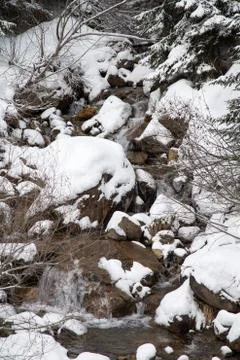 Alps in winter Foto stock