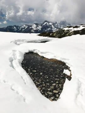 Alps in winter Stock Photos