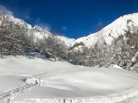 Alps in winter Stock Photos