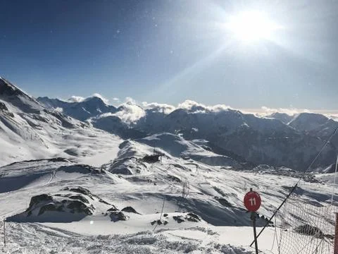 Alps in winter Stock Photos