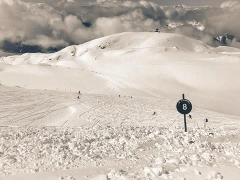 Alps in winter Stock Photos