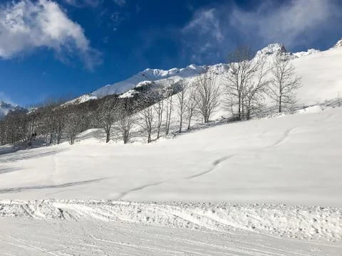 Alps in winter Stock Photos