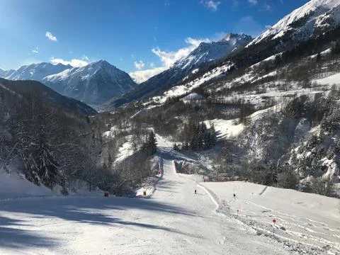 Alps in winter Stock Photos