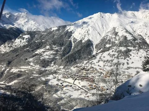 Alps in winter Stock Photos