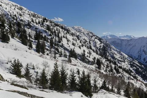 Alps in winter Stock Photos