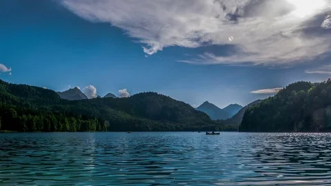 Alpsee Schwangau - Timelapse Stock Footage 77684710