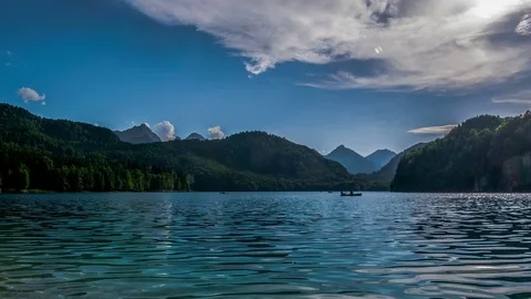 Alpsee Schwangau - Timelapse Stock Footage 77684931