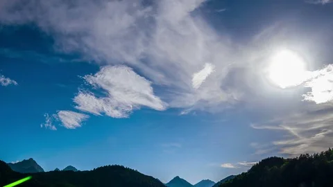 Alpsee Schwangau - Timelapse Stock Footage 77685380