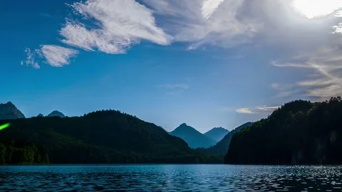 Alpsee Schwangau - Timelapse Stock Footage 77685698