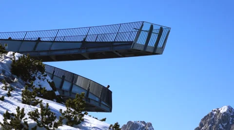 Alpspix, viewing platform Video stock 36272585