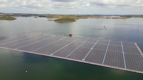 Alqueva Dam Stock Footage 256080370