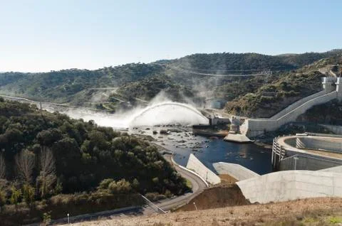 Alqueva dam Stock Photos