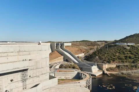 Alqueva dam Stock Photos