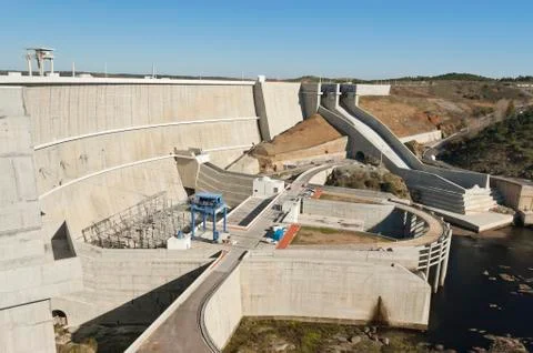 Alqueva dam Stock Photos