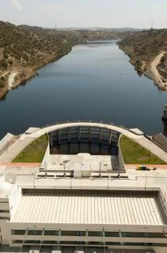 Alqueva dam Stock Photos