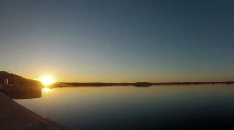 Alqueva Dam - Sunset Timelapse Stock Footage 37190921