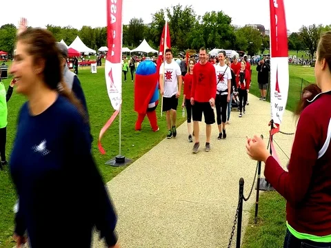 ALS charity walk Stock Footage 81128901