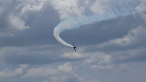 ALS Microjet performs at Tinker Air Force Base Stock Footage 110735240
