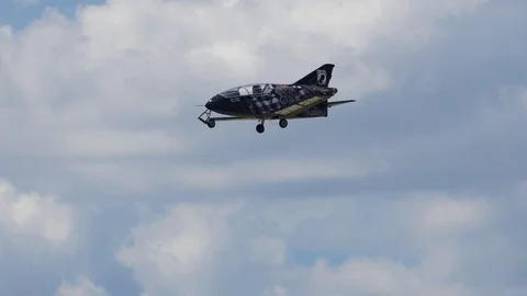 ALS Microjet performs at Tinker Air Force Base Stock Footage 110735361