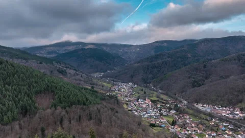Alsatian Valley Hyperlapse Stock Footage 264382296