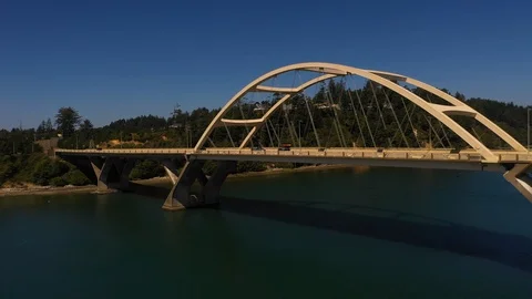 Alsea Bay Bridge Stock-Footage 117022614
