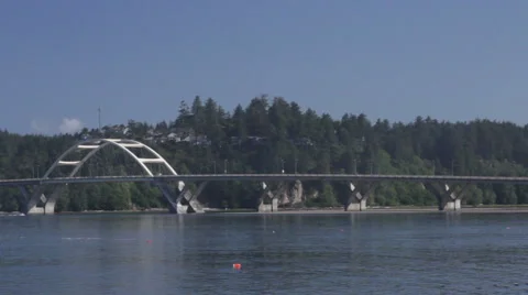 Alsea River Bridge Stockbeeldmateriaal 59702122
