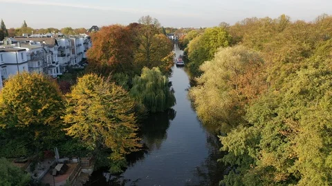 Alster canal Video stock 119337807
