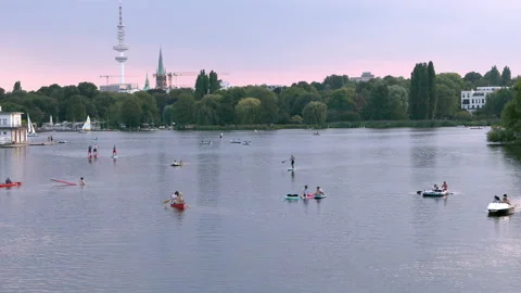 Alster Fun Stock Footage 138322969