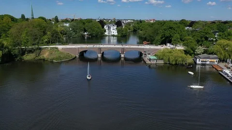 Alster sailing Stock Footage 126953817