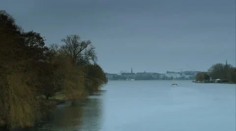 Alster Ship far Stock Footage 44556394