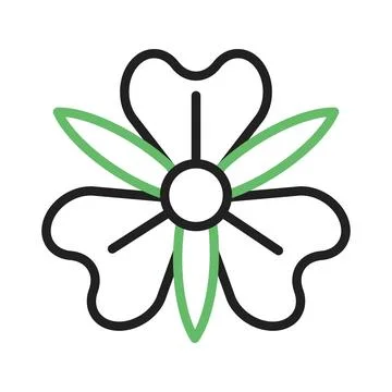 Alstroemeria Icon Image. Illustrazione stock