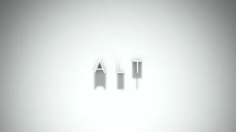 Alt 3D title animation with shadows on a white background Stock-Footage 297273844